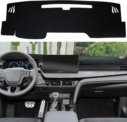 Dash Cover Mat for Toyota Camry Accessories 2025, Dashboard Mat, Center Console Cover Sunshield Protector Mat, Dashboard Decorative Interior, UV Rays Protector Mat (Black Trim) in Saudi Arabia