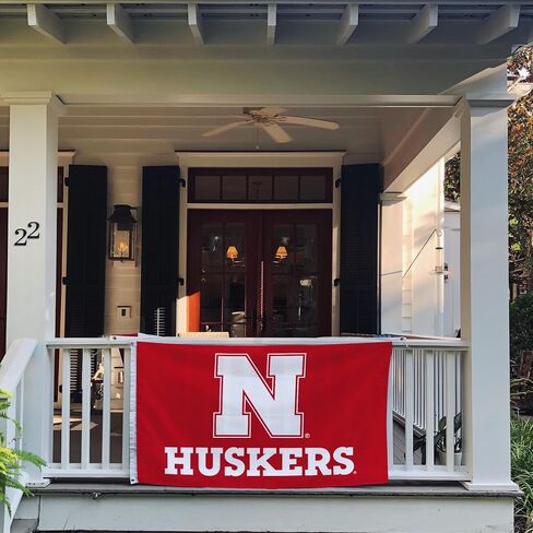 Desert Cactus University of Nebraska Flag Huskers GBR NU Huskers Flag Banners 100% Polyester Indoor Outdoor 3x5 feet Flags (Style Y) in Saudi Arabia