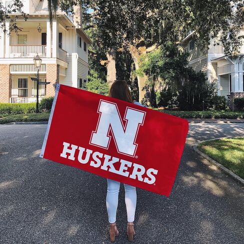 Desert Cactus University of Nebraska Flag Huskers GBR NU Huskers Flag Banners 100% Polyester Indoor Outdoor 3x5 feet Flags (Style Y) in Saudi Arabia