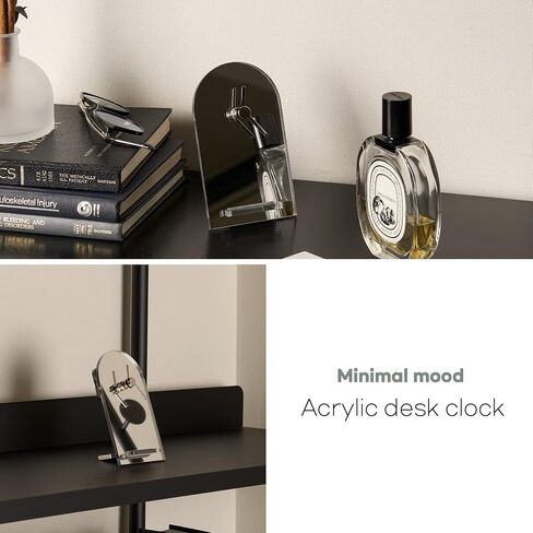 Analog Desk Clock for Office for Bedrooms for Living Room Décor Cute Silent Minimalist Study Room Clock Quiet Movement (Cobalt-Blue) in Saudi Arabia