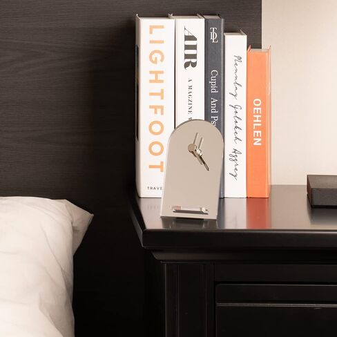 Analog Desk Clock for Office for Bedrooms for Living Room Décor Cute Silent Minimalist Study Room Clock Quiet Movement (Cobalt-Blue) in Saudi Arabia