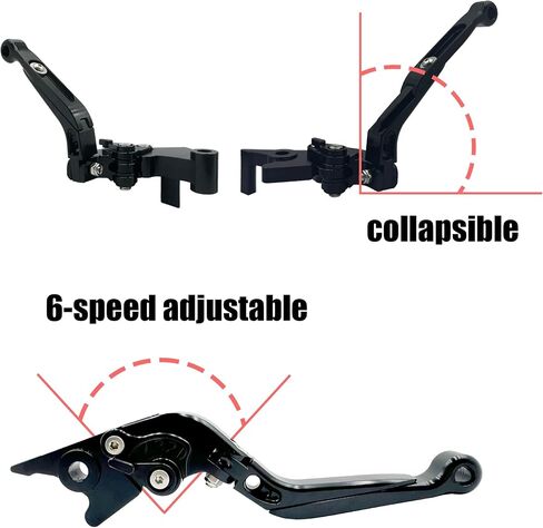 Motorcycle levers,Clutch Lever,Motorcycle Clutch Lever,Motorcycle Brake Clutch Levers Short Motorcycle General Purpose Levers Fit for Ninja 400(Black) in Saudi Arabia