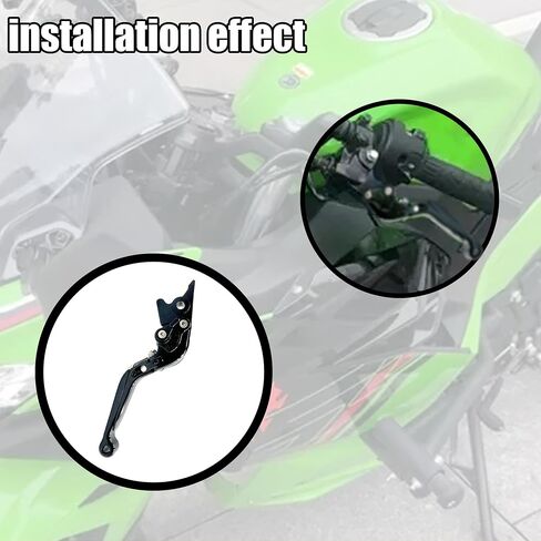 Motorcycle levers,Clutch Lever,Motorcycle Clutch Lever,Motorcycle Brake Clutch Levers Short Motorcycle General Purpose Levers Fit for Ninja 400(Black) in Saudi Arabia