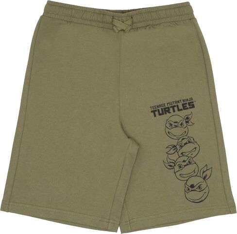 Nickelodeon Teenage Mutant Ninja Turtles Boys T-Shirt & Shorts with Lenticular Image Changing Patch 2-Piece TMNT Set for Kids in Saudi Arabia