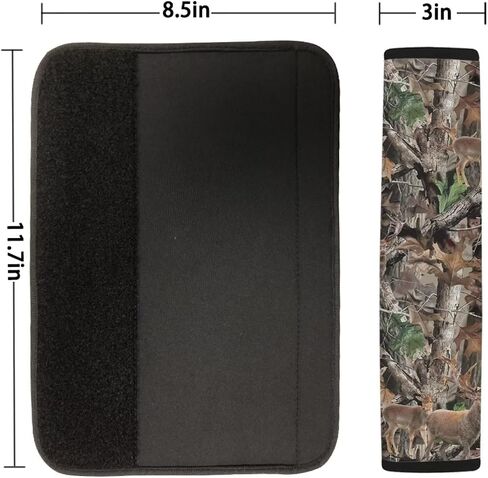 Suobstales Hunting Camo Print Car Seat Belt Pads Cover 2 Pcs Soft Replacement Shoulder Strap Pads Car Seat Belt Pads Strap Universal Fit Truck SUV Backpack Camera in Kuwait