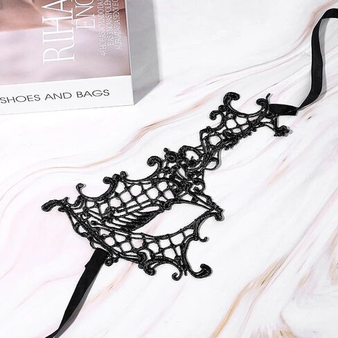 قناع Oidea Masquerade للأزواج: مجموعة زي الدانتيل Prom Prom Cosplay Party Venetian Mardi Gras in Kuwait