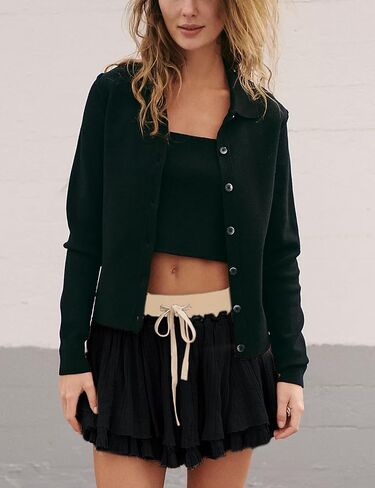 Lianlive Women Flowy Mini Skirt High Chergled Tierded Tiered Disual Boho التنانير للملابس الصيفية على الشاطئ in Kuwait