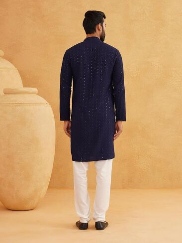Sojanya (منذ عام 1958 الزخارف العرقية للرجال مطرزة القطن الترترط Long Kurta in Saudi Arabia