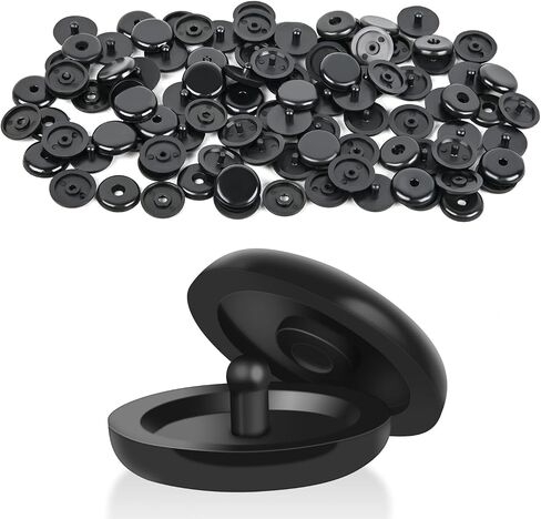 GOOACC 25Sets Universal Seat Belt Button Buckle Clip Stop Prevent Seat Belt Buckle from Sliding Down Snap-On System No Welding Required in Saudi Arabia