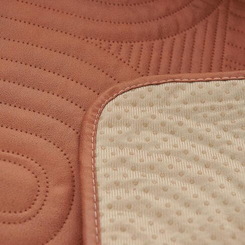 vctops 3 Pcs Water Resistant Sofa Armrest Cover Vintage Faux Suede Headrest Cover for Recliner Chair Arm Cover Non Slip Couch Cover for Dogs Washable Furniture Protector (Light Coffee,1 Seat) in Kuwait