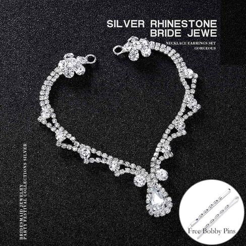 Bride Crystal Head Chain Wedding Rhinestone Headband Pageant Prom Pendant Headpieces Party Festival Hair Accessories for Women(Gold) in Saudi Arabia