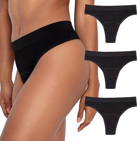 Sporty Stretch Absorbent Thong By The Period Co. | Organic Cotton Gusset in Kuwait