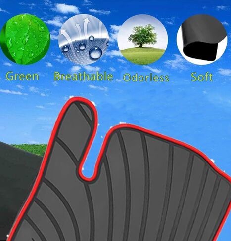 Car Floor Mats Liners Custom Fit for Mercedes Benz CLA 2014-2019/GLA 2015-2020, A Class 2012-2019/B Class 2013-2019 Full Black Rubber Set All Weather Protection Heavy Duty Odorless in Kuwait