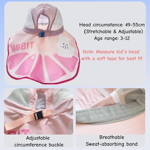 Kids Sun Hat Extra Wide Brim Neck Righ in Kuwait