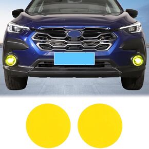 Car Front Fog Light Lamp Decal Sticker Compatible with Subaru Crosstrek GU 2024 2025 Front Fog Light Panel Precut Vinyl Tint Cover Front Fog Light Guard Yellow Transparent Film Decorative Accessories