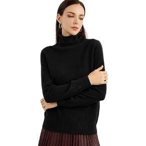 100 ٪ Cashmere النقي للنساء سترة السترة الطويلة الأكمام الطويلة دافئة ناعمة 2025 خريف الشتاء متماسكة
