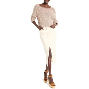 NIC+Zoe Women's Women's Seamed Cotton Sweater