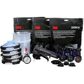 3M Performance Fine Finish Spray Gun System 26978, Includes PPS 2.0 Cup System, 15 Replaceable Gravity Fine Finish HVLP Atomizing Heads, Air Control Valve