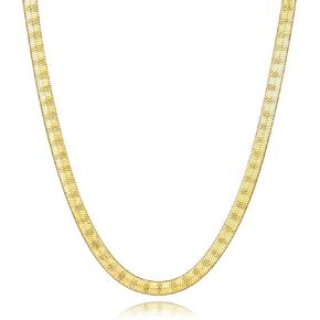 14K Gold Chain for Women 14K Gold Necklaces for Women Trendy Non Tarnish Golden Necklace Mens Golden Chains Necklace Starry Touch, Endless Charm Snake Diamond Cut Chain Necklaces 16-24IN