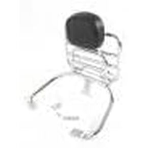 Silver Rear Luggage Rack, with Backrest Cushion Fit for Vespa Sprint Primavera 50 125 150 250 300 GTS