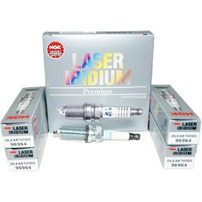 NGK Laser Iridium Spark Plug DILKAR7H11GS 96964 (4 Pack) Compatible with TLX ILX Accord Civic CR-V Reach 26.5mm Gap 1.1mm Resistor Value 5K Ohm Cast Iron 10.8-18 lb. ft. Aluminum 10.8-14.5 lb. ft.
