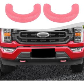 Front Bumper Tow Hook Covers 2Pcs Compatible with 2009-2024 F150 Exterior Accessories(Red) in Kuwait