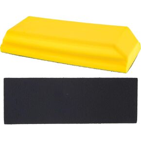 Dura-Gold Pro Series 6" Mouse-Shaped Hand Sanding Block Pad for Hook & Loop and PSA 6" DA Sanding Discs, 2 Pack - 2-Way Adapter Pad to Use PSA Sandpaper - Automotive Car Sand Woodworking Furniture in Saudi Arabia