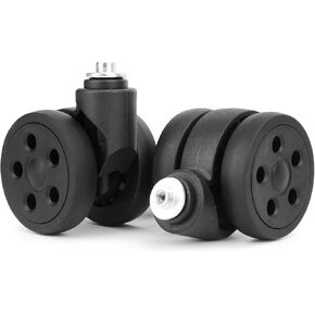 Luggage Replacement Wheels, 2 Pcs Universal Suitcase Double-Row Wheels for DIY Repair Spare Suitcase Casters Replacement Luggage Parts, V-LN5