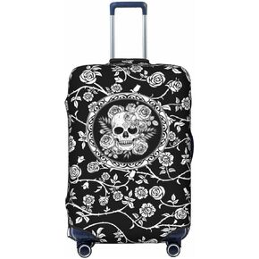 Cat Flowers Luggage Cover for Suitcase Elastic Non Scratch Travel Protector Travel Washable Suitcase Cover Fits 18-32 Inch Luggage