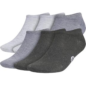 Superlite Classic No Show Socks Low-Profile Fit وضغط القوس والبناء الخفيف المتنفس (6 أجزاء)