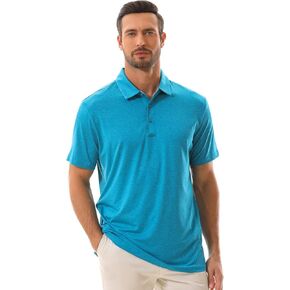 Mens Polo Shirt Quick Dry Performance Short Sleeve Tactical Shirts Golf Shirts for Men