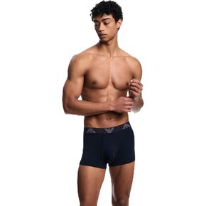 Emporio Armani Men's Textured Logo Band Trunk
