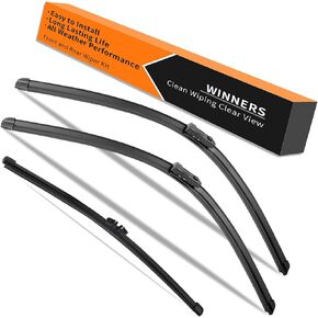 Wiper Blades for Honda Civic Hatchback 2022 2023 2024 OEM Quality Windshield Wipers 24 19 Inches and Rear Wiper Blade 12 Inches Easy to Install Automotive Replacement Wipers Set of 3
