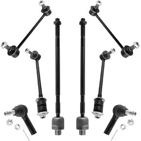 8pc مثبت خلفي الأمامي/Sway Bar end Link end inn inn end end end end kit for infiniti qx4 1997-2003 ، all sway and tie rots kit es3466 ev396 k80435 k90659 for nissan pathfinder 1996-2004