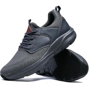 Men's Non Slip Work Shoes Walking Shoes Slip Resistant Restaurant Waterproof Shoes Food Service Chef Kitchen Breathable Sneakers