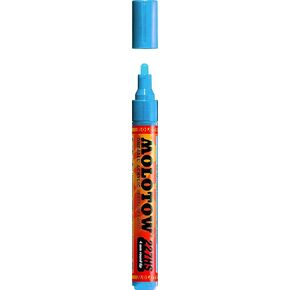 قلم طلاء أكريليك MOLOTOW ONE4ALL، 4 مم، أزرق صادم، 1 لكل واحدة (227.236)