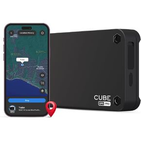 Cube Professional GPS Tracker for Vehicles Assets, Magnetic GPS Trackers, Car Tracker Device: Real Time Worldwide Location Geo-Fencing + Rechargeable One Year Battery Requires Subscription