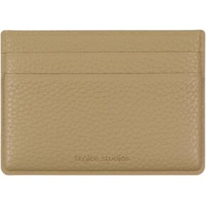 FENICE Card Holder Pocket Holder Simple Wallet Vegan PU Leather with Slim Minimalist Look for Men & Women (ORANGE)