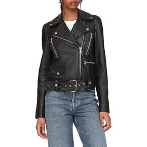 AVEC Les Filles Women's Leather Biker Stack