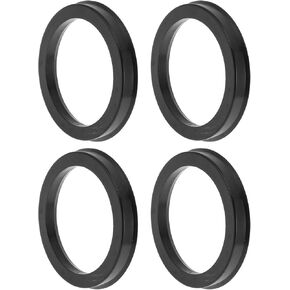 84.1mm to 67.1mm Car Wheel Hub Centric Rings Black Polycarbonate Wheels Center Shaft Shock Absorbing Hubrings 4 Pcs
