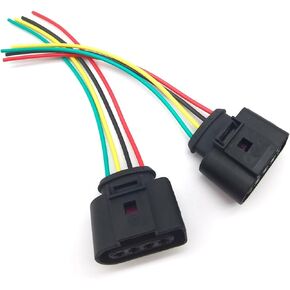 تسخير موصل لفائف الاشتعال المنخفض ، موصل مستشعر وضع الخانق ، OEM #DJ7045A-33.5-21 1J0973724 ، Universal لمعظم السيارات (أسود)