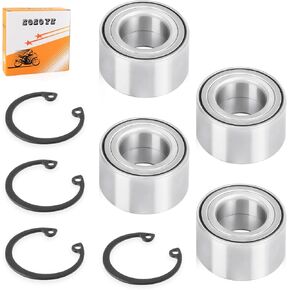 4Pcs Front or Rear Wheel Bearing + Circlip for Honda Talon/Pioneer 520 700 1000 SXS1000 SMS520 SMS700 2016-2023 91054-HL3-A41