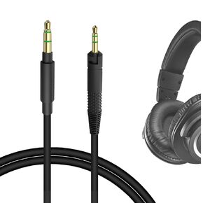Geekria Audio Cable Compatible with Audio-Technica ATH-M70x ATH-M60x ATH-M50x ATH-M40x M50xrd M50xwh Cable, 2.5mm Aux Replacement Stereo Cord (4 ft/1.2 m)