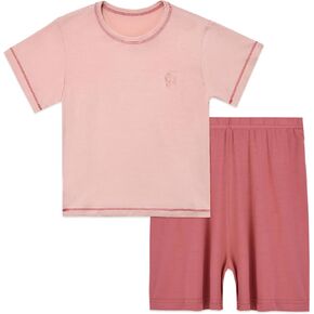 الأطفال القصيرة الأكمام Pajama مجموعة Viscose Boys Girls 2pcs PJ.