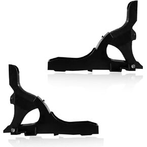 Bottom Cabin Fairing Top Mounting Brackets Black for Freightliner Cascadia 2008-2017 Semi Trucks (B, Pair Set)