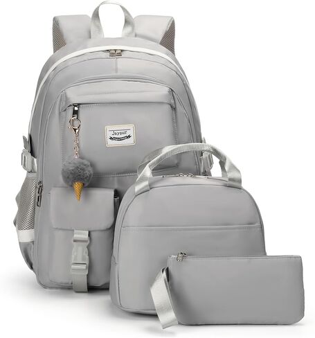 Waterproof Women Laptop Backpack Set Casual Girls Daypack Set Black in Saudi Arabia