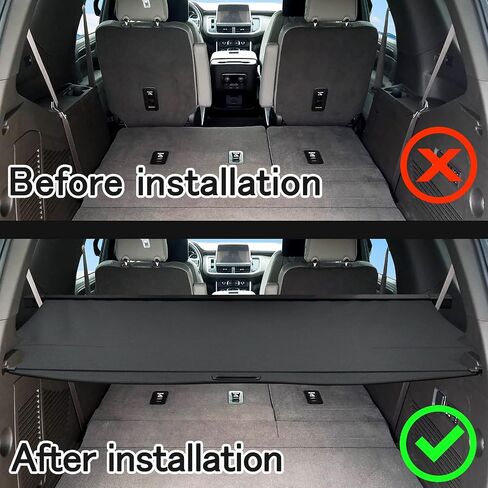 Sze Cargo Cover for Lincoln Nautilus 2024 2025 Accessories Retractable Trunk Cover Black Rear Trunk Security Cover Shielding Shade Waterproof-New Upgrade in Saudi Arabia