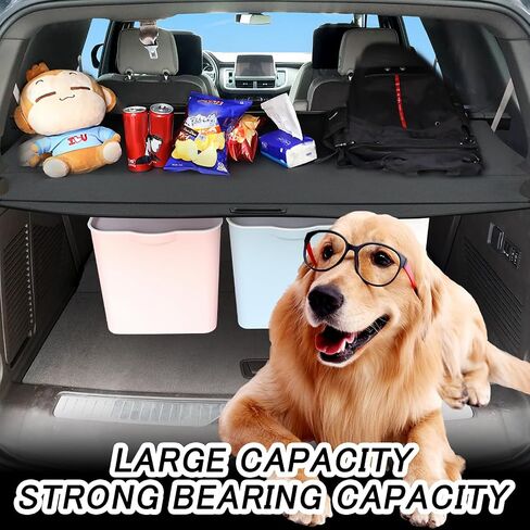Sze Cargo Cover for Lincoln Nautilus 2024 2025 Accessories Retractable Trunk Cover Black Rear Trunk Security Cover Shielding Shade Waterproof-New Upgrade in Saudi Arabia