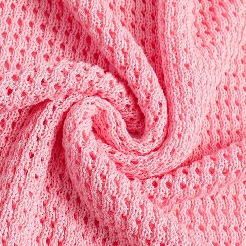 Women's Pullovers Crochet Cap Sleeve Crew Neck Hollow Out Knit Beach Cover Ups Tops in Saudi Arabia
