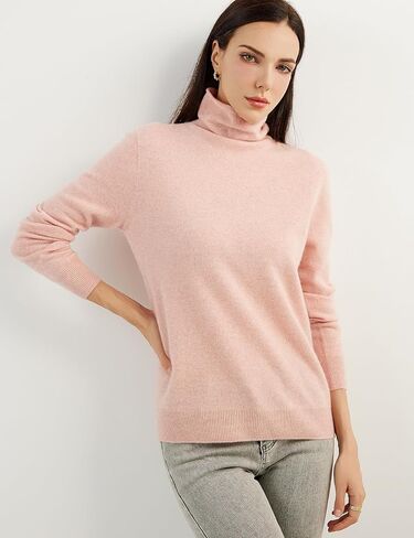 100 ٪ Cashmere النقي للنساء سترة السترة الطويلة الأكمام الطويلة دافئة ناعمة 2025 خريف الشتاء متماسكة in Kuwait